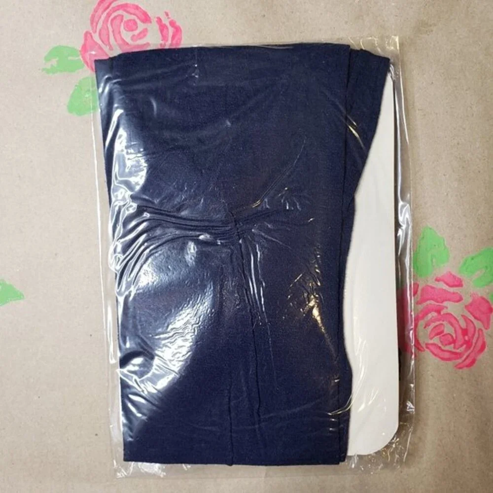 JACQUELINE FERRAR COTTON PANTYHOSE NAVY SIZE AVERAGE